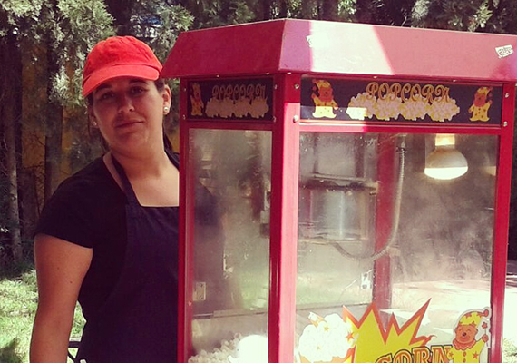 Carrito de palomitas para eventos en Valencia