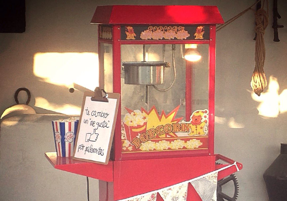Alquiler de carrito de palomitas en Valencia